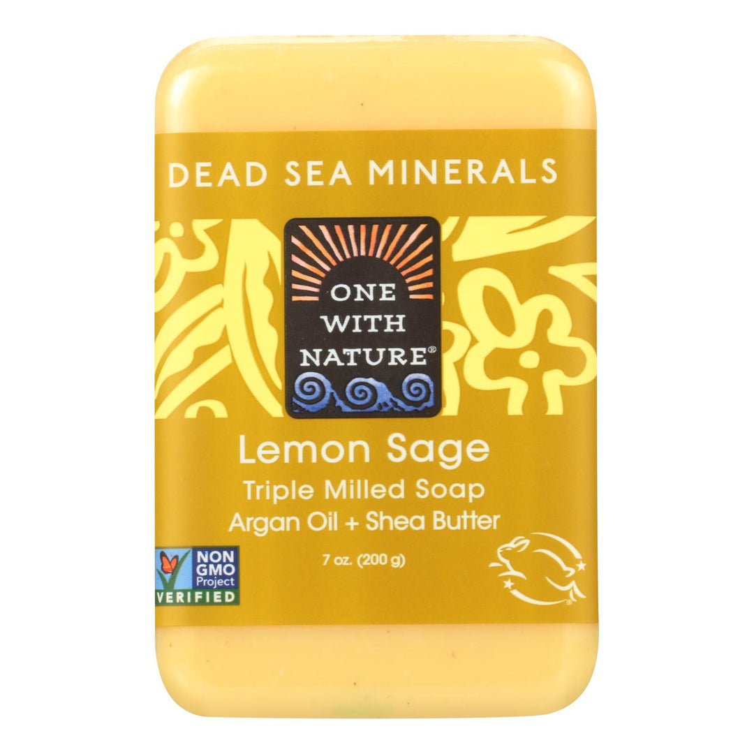 One With Nature Dead Sea Mineral Lemon Verbena Soap - 7 Oz - Maras Green